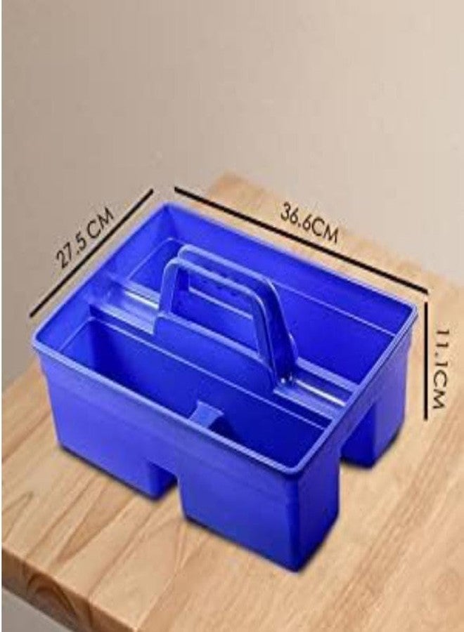 SHREEVA Plastic Caddy Bucket New Model 2-Compartment Industrial Caddy Bucket, Bathroom Caddy Organizer Basket, Bathroom Organizer Basket, Tool Organizer, Cleaning Supplies, Multicolor - Image 4